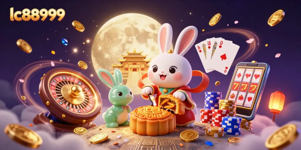Spin and win with lc88999 captivating rabbit-themed casino games on the moon!