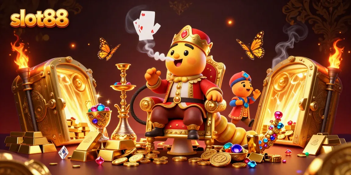 Experience the thrill of slot88 with dynamic gameplay elements amidst lavish casino-themed visuals.