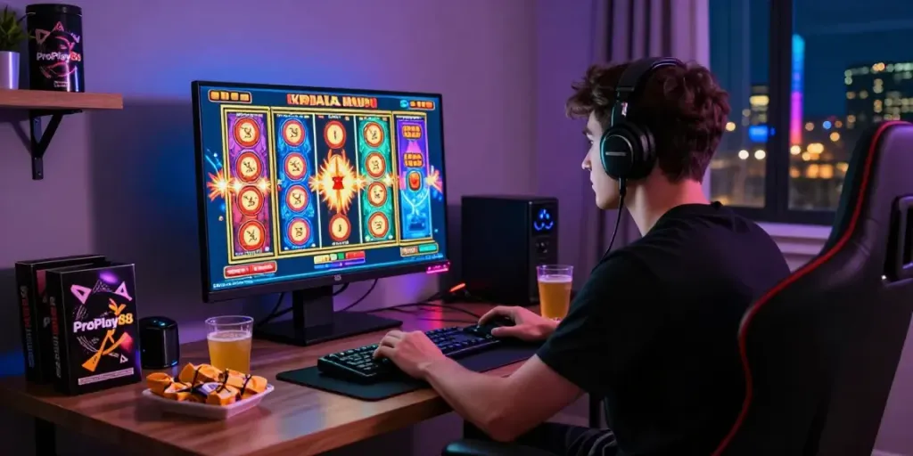 Engaging online gaming experience with ProPlay88 slot game setup for immersive play.