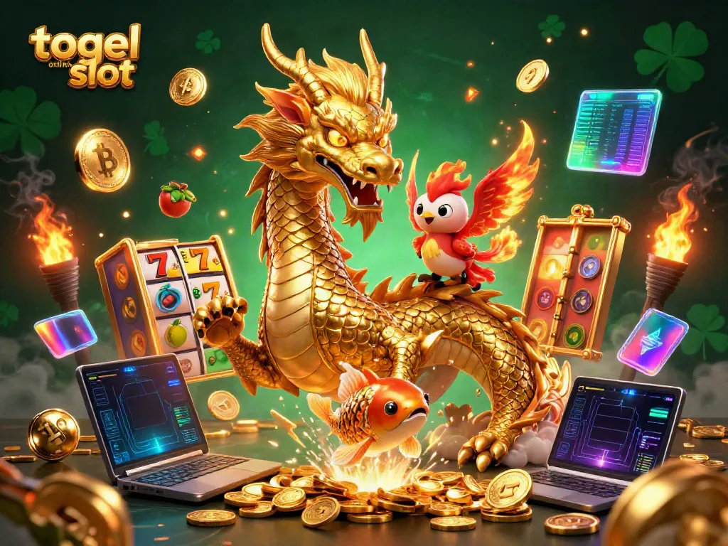 Menangkan togel online slot dengan keberuntungan, simbol slot, dan naga emas menggairahkan permainan