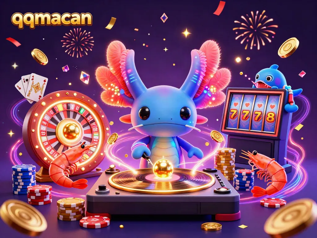 Experience the thrilling action of qqmacan's vibrant casino atmosphere with dynamic 3D visuals.