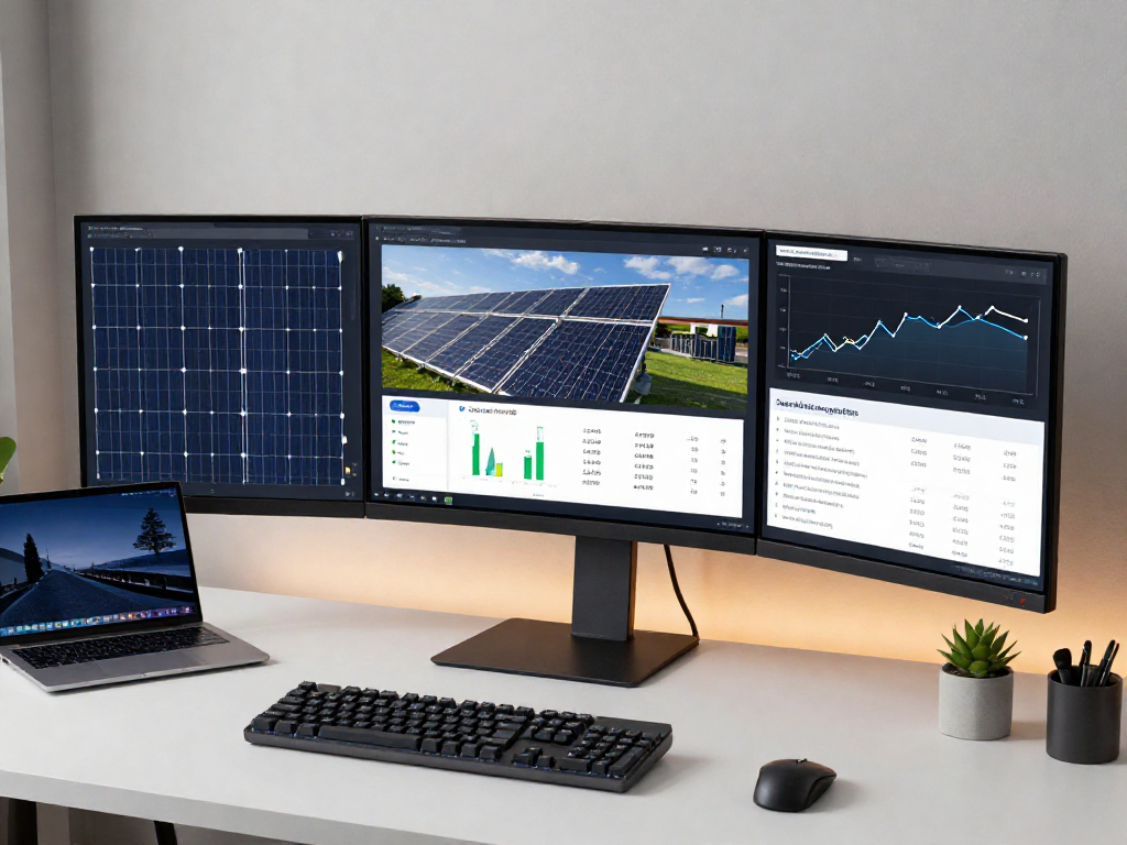 Average cost of solar panels in Illinois 2026 data analysis in a tech workspace.