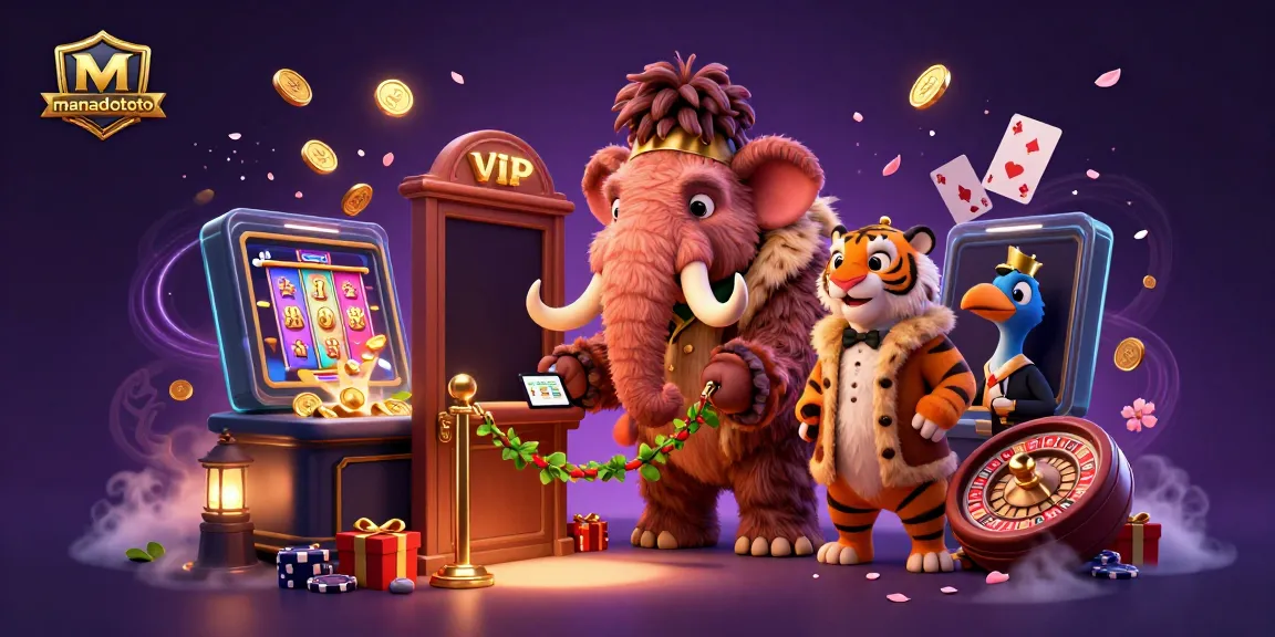Experience thrilling gameplay at manadototo with vibrant casino characters and games in a lively scene.