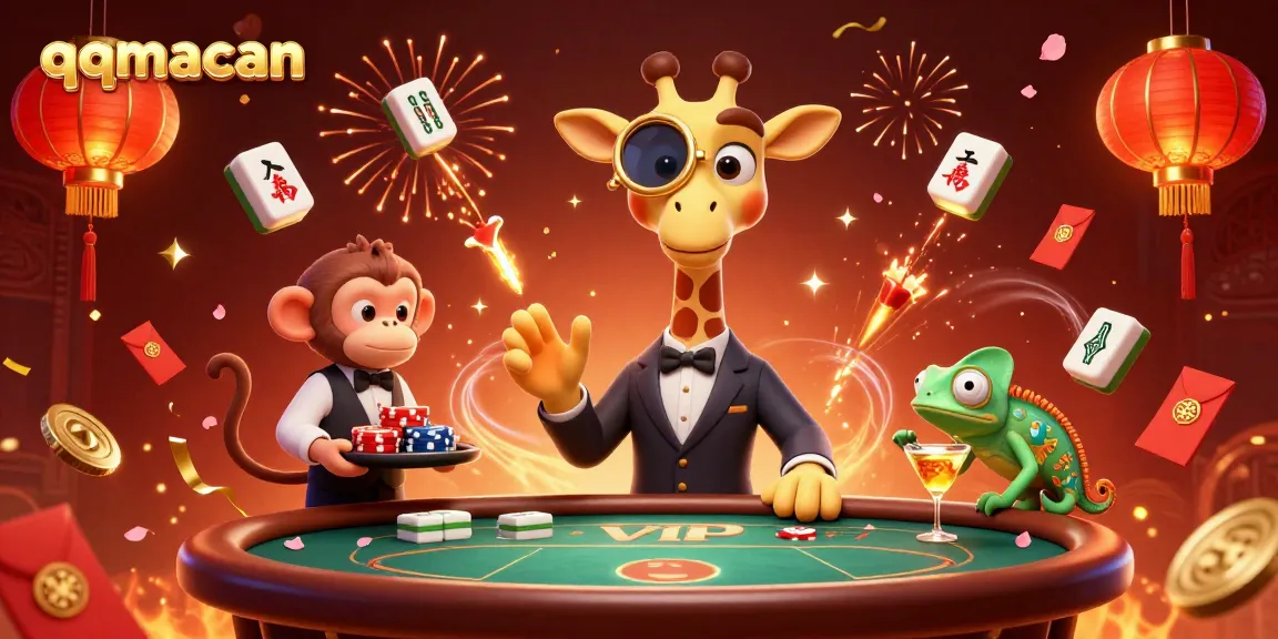 Experience gaming thrills with qqmacan as a high-roller giraffe joins a lively poker scene.