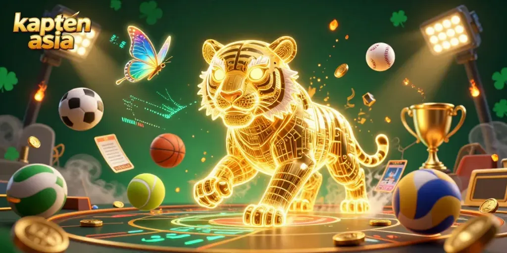 Gambarkan petualangan kapten asia dalam kasino digital yang menarik dengan elemen olahraga.