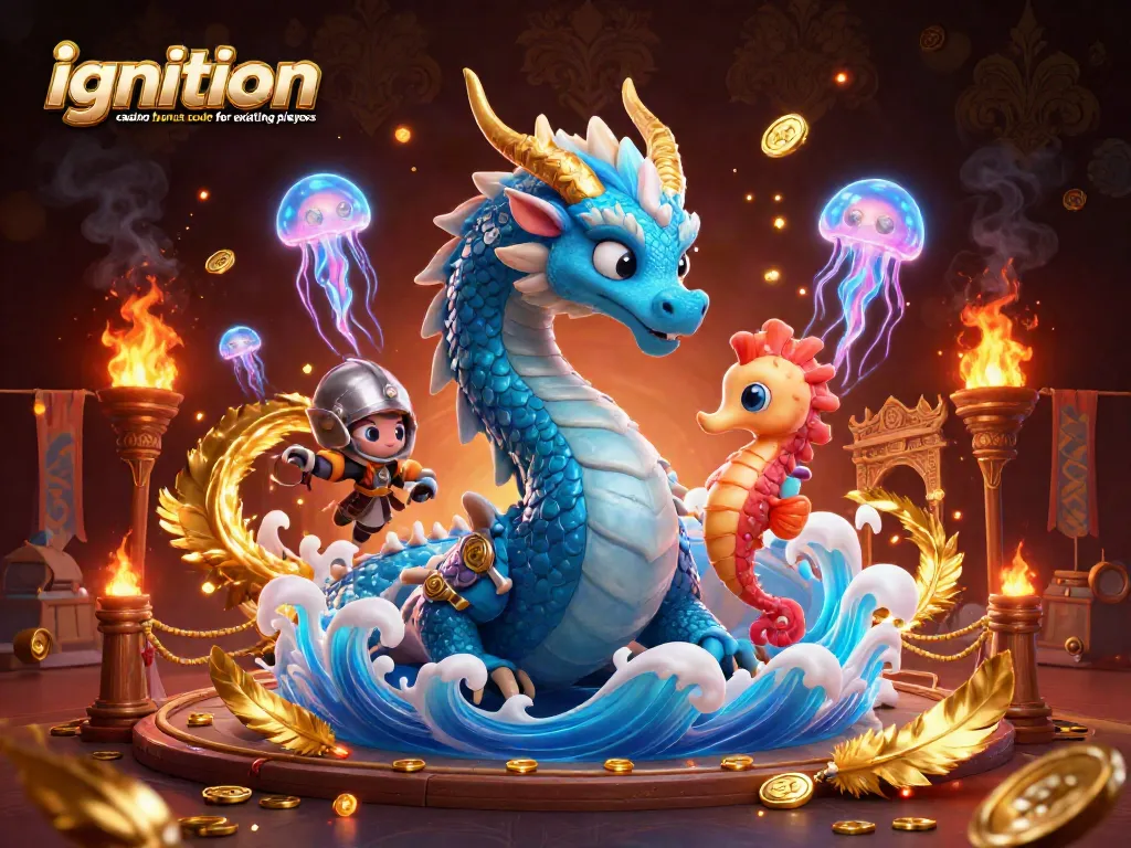 Experience the excitement of ignition casino bonus code for existing players in a dynamic 3D illustrator scene.