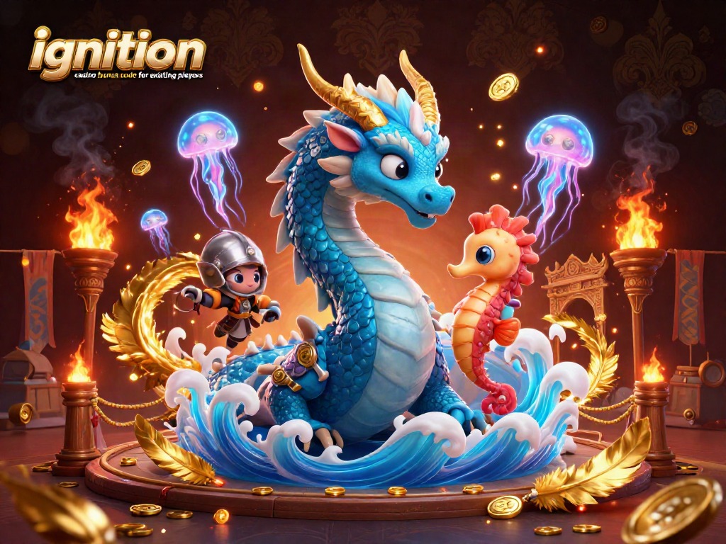 Experience the excitement of ignition casino bonus code for existing players in a dynamic 3D illustrator scene.
