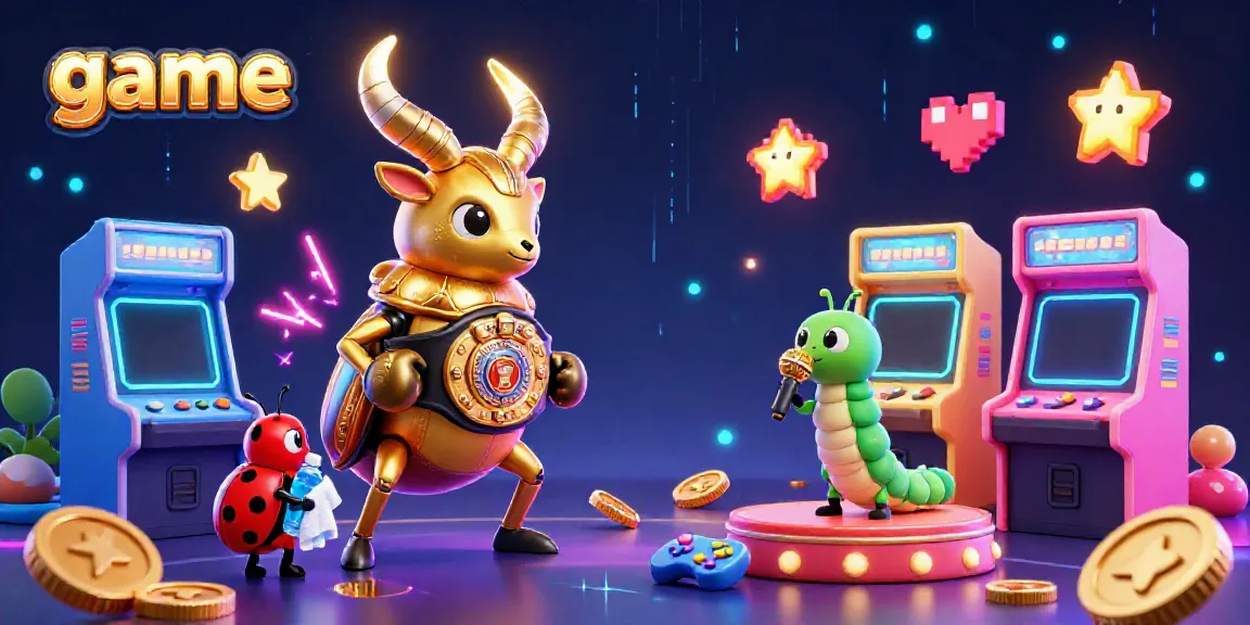 Engage in games with a dynamic showdown of a champion beetle and arcade elements.