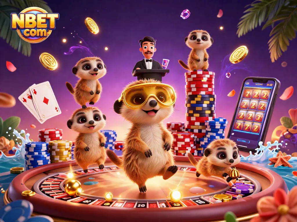Experience thrilling wins at NBET com with engaging casino games featuring playful meerkats.
