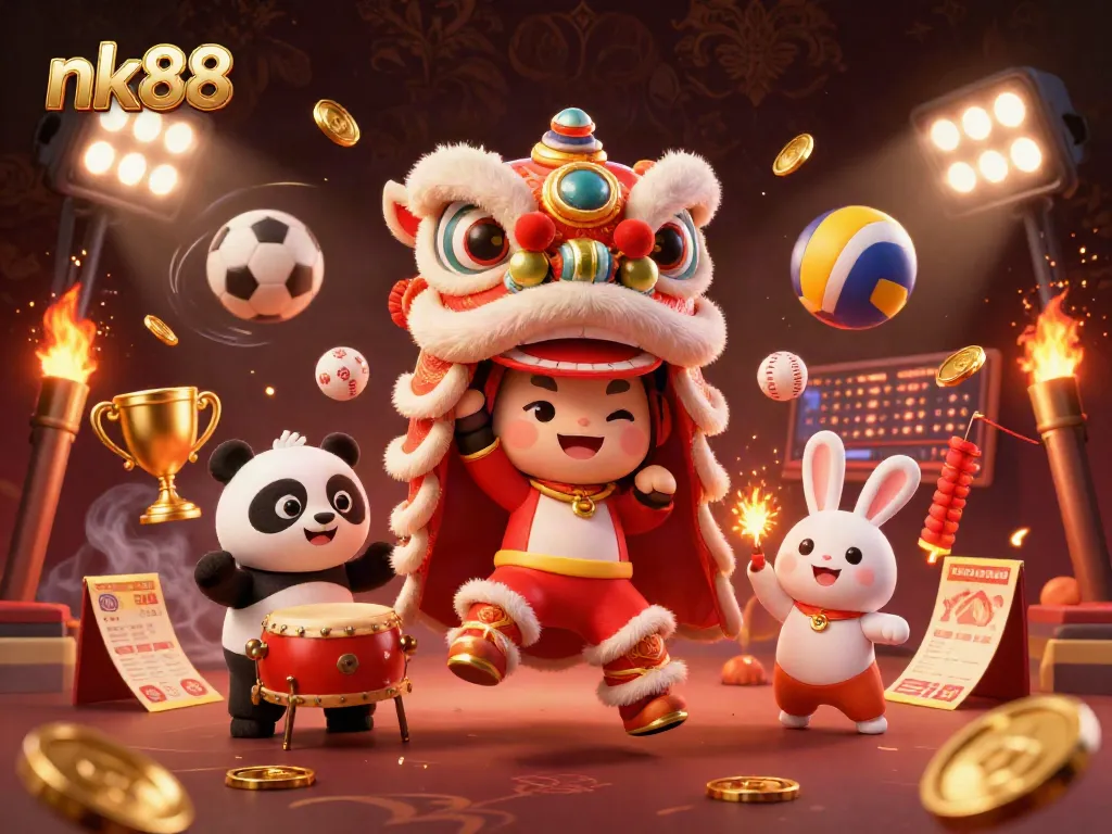 Join the excitement at nk88 as vibrant characters engage in thrilling casino action amidst dynamic gaming elements.