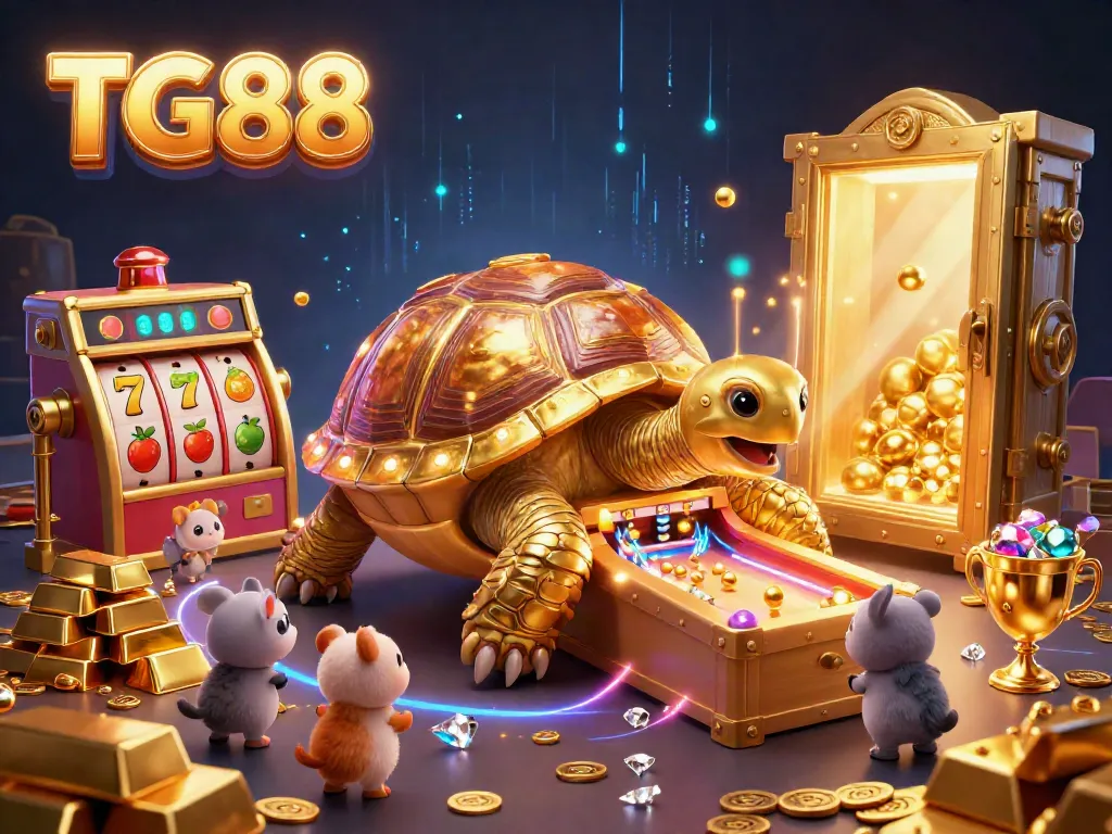 Experience thrilling gameplay with TG88's vibrant pinball machine-themed casino extravaganza.
