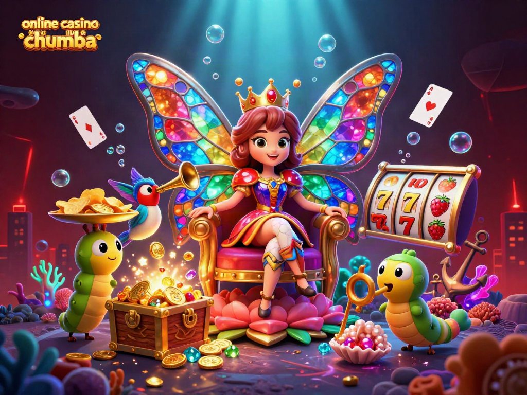 Experience fun at an online casino like Chumba with vibrant characters and dynamic gaming elements.